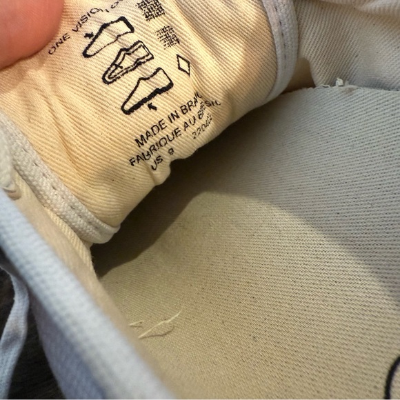 Taos Footwear One Vision White Canvas Sneakers Size 9 - Picture 9 of 9